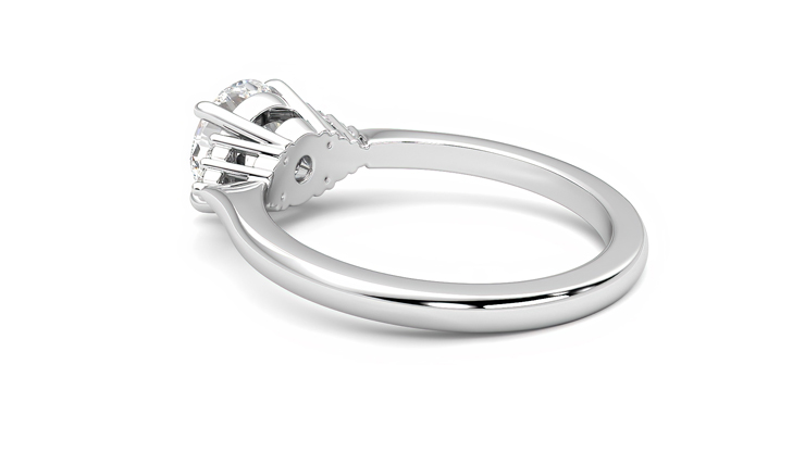 Taylor & Hart Divinity Round Engagement Ring 360 degree image 18