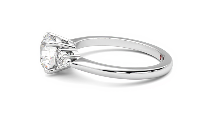Taylor & Hart Divinity Round Engagement Ring 360 degree image 21
