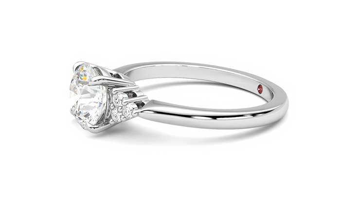 Taylor & Hart Divinity Round Engagement Ring 360 degree image 22