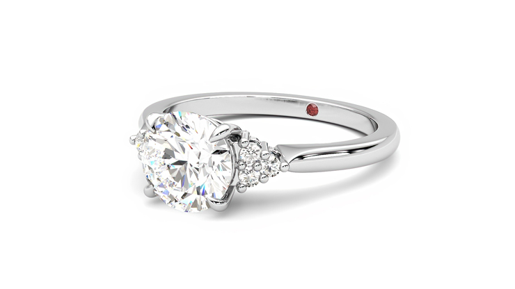 Taylor & Hart Divinity Round Engagement Ring 360 degree image 25