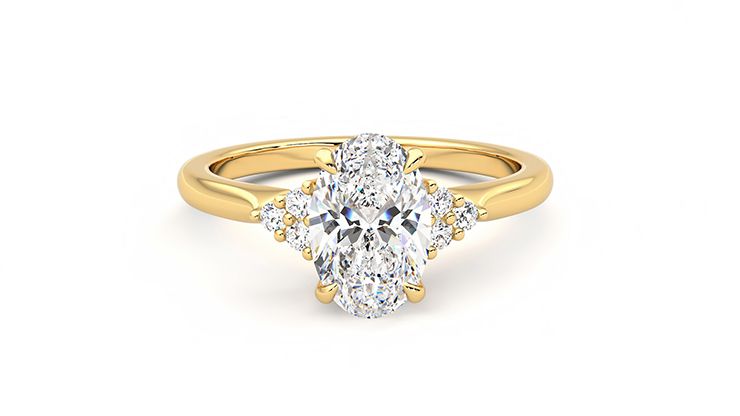 Taylor & Hart Divinity Oval Engagement Ring 360 degree image 0