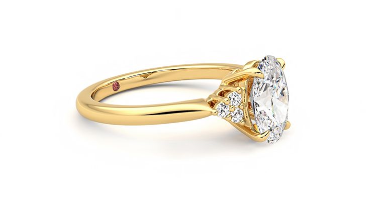 Taylor & Hart Divinity Oval Engagement Ring 360 degree image 6