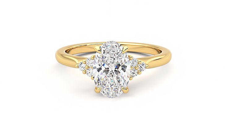 Taylor & Hart Divinity Oval Engagement Ring 360 degree image 28