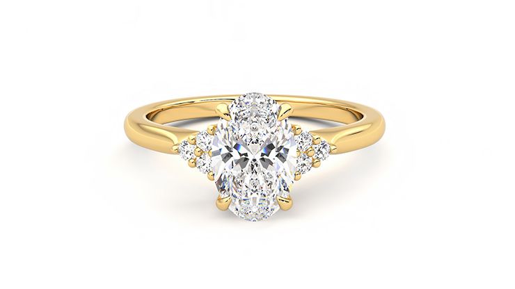 Taylor & Hart Divinity Oval Engagement Ring 360 degree image 29