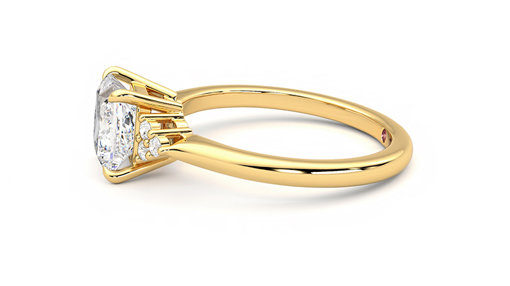 Taylor & Hart Divinity Princess Engagement Ring 360 degree image 21