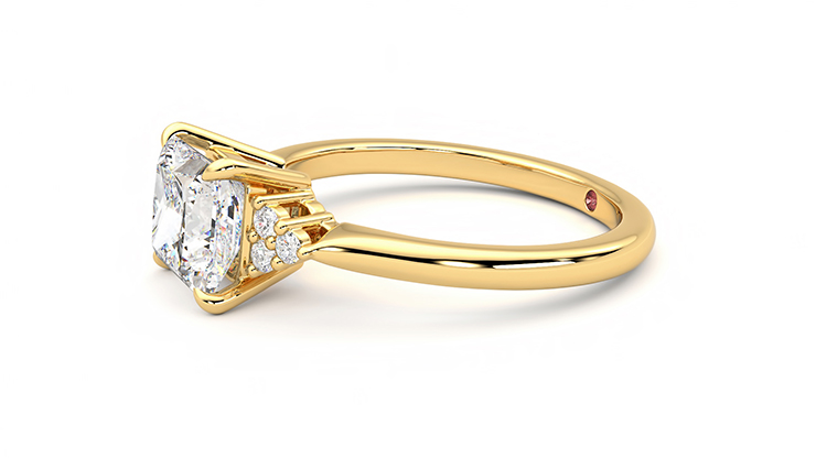 Taylor & Hart Divinity Princess Engagement Ring 360 degree image 22