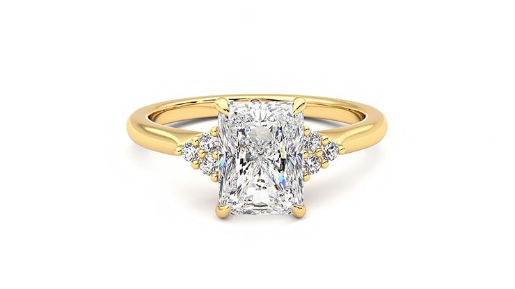 Taylor & Hart Divinity Radiant Engagement Ring 360 degree image 1