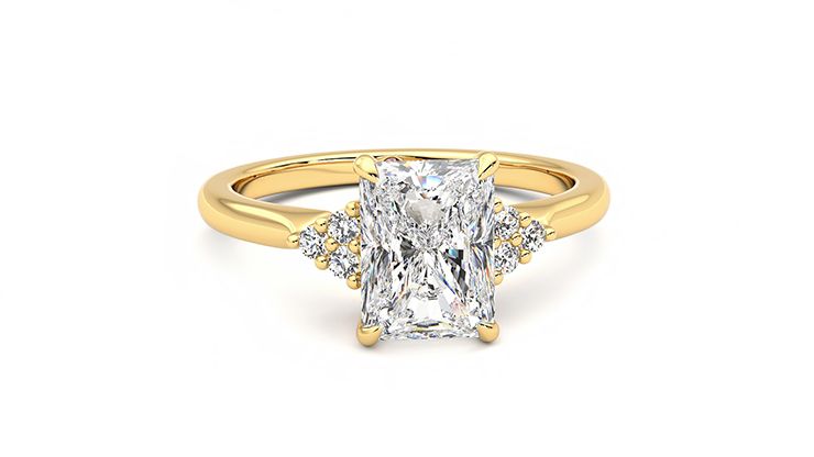 Taylor & Hart Divinity Radiant Engagement Ring 360 degree image 2