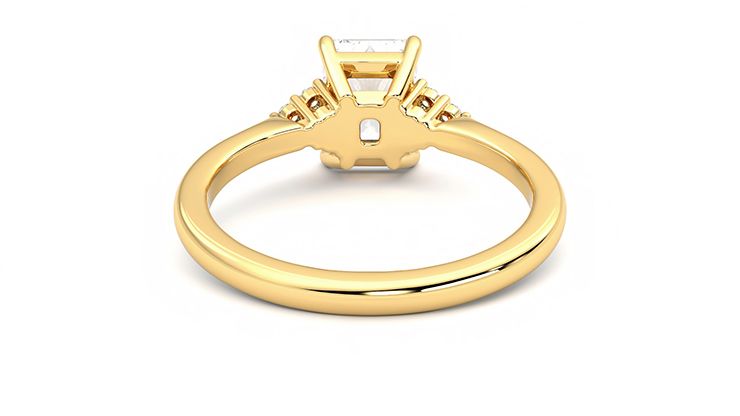Taylor & Hart Divinity Radiant Engagement Ring 360 degree image 15