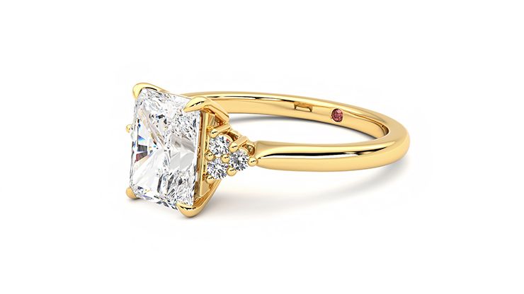 Taylor & Hart Divinity Radiant Engagement Ring 360 degree image 24
