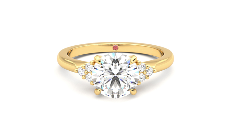 18ct yellow gold diamond 2024 engagement ring