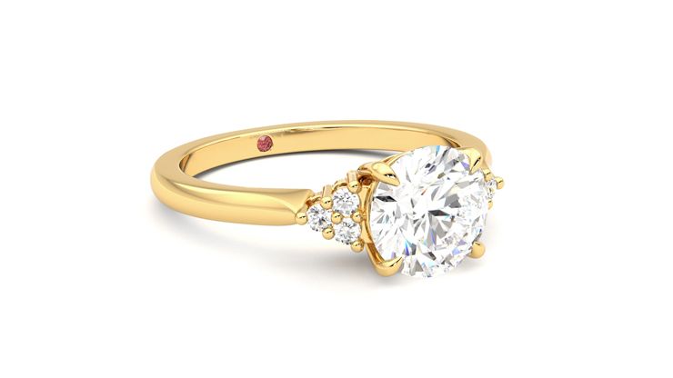 Taylor & Hart Divinity Round Engagement Ring 360 degree image 5