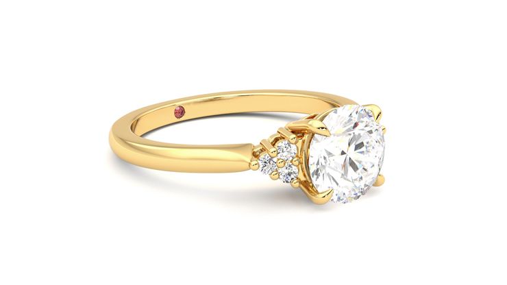 Taylor & Hart Divinity Round Engagement Ring 360 degree image 6