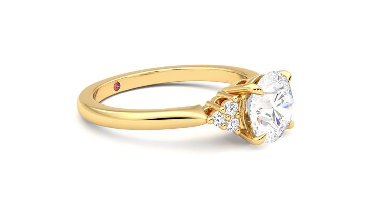 Taylor & Hart Divinity Round Engagement Ring 360 degree image 7