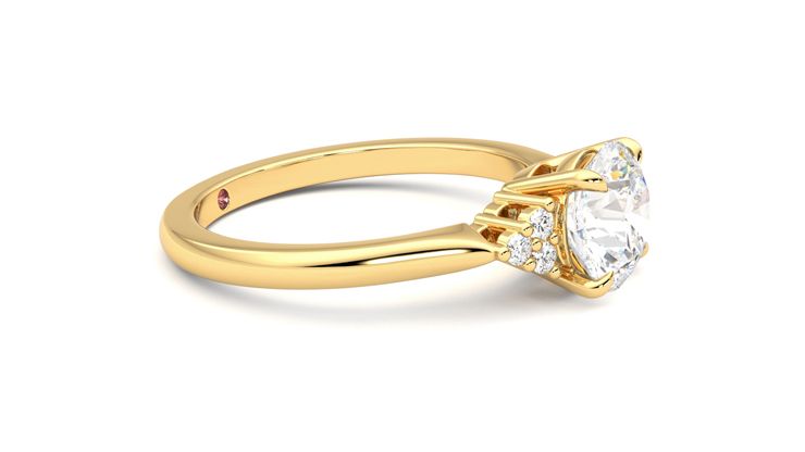 Taylor & Hart Divinity Round Engagement Ring 360 degree image 8