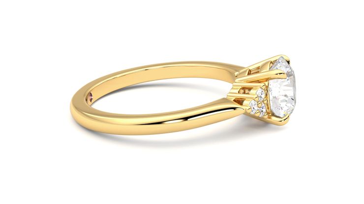 Taylor & Hart Divinity Round Engagement Ring 360 degree image 9