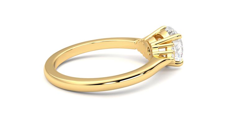 Taylor & Hart Divinity Round Engagement Ring 360 degree image 11