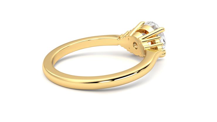 Taylor & Hart Divinity Round Engagement Ring 360 degree image 12
