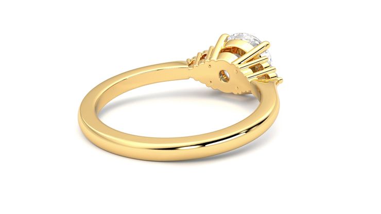 Taylor & Hart Divinity Round Engagement Ring 360 degree image 13