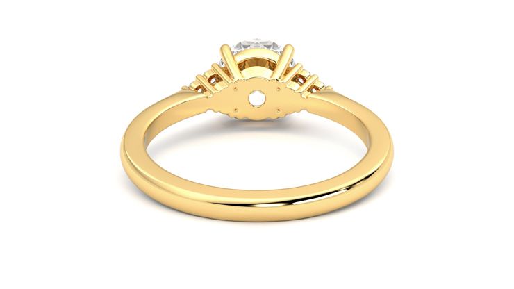 Taylor & Hart Divinity Round Engagement Ring 360 degree image 15