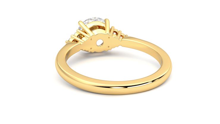 Taylor & Hart Divinity Round Engagement Ring 360 degree image 16