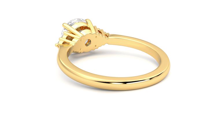 Taylor & Hart Divinity Round Engagement Ring 360 degree image 17