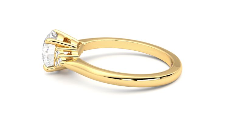 Taylor & Hart Divinity Round Engagement Ring 360 degree image 20