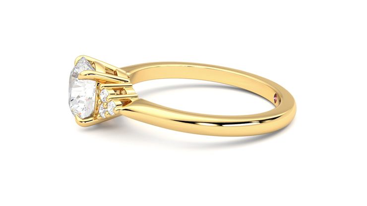 Taylor & Hart Divinity Round Engagement Ring 360 degree image 21