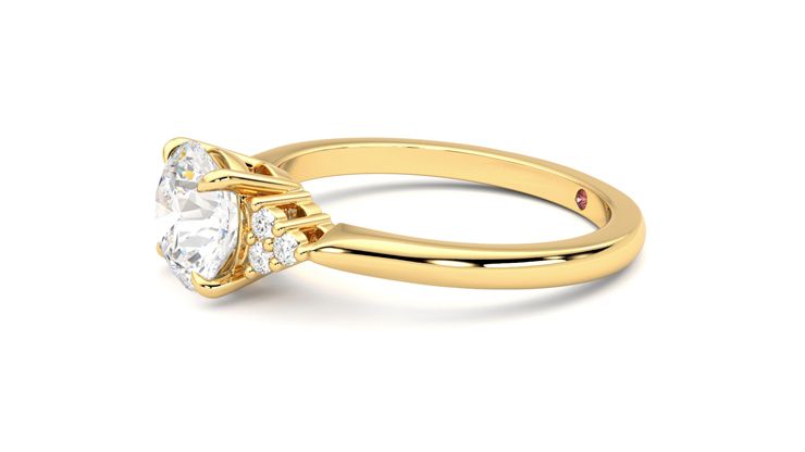 Taylor & Hart Divinity Round Engagement Ring 360 degree image 22