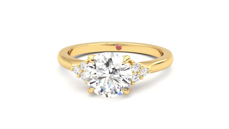 Taylor & Hart Divinity Round Engagement Ring 360 degree image 28