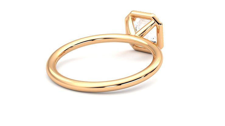 Taylor & Hart Dove Asscher Engagement Ring 360 degree image 13