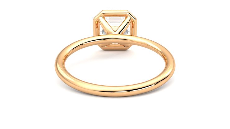 Taylor & Hart Dove Asscher Engagement Ring 360 degree image 15