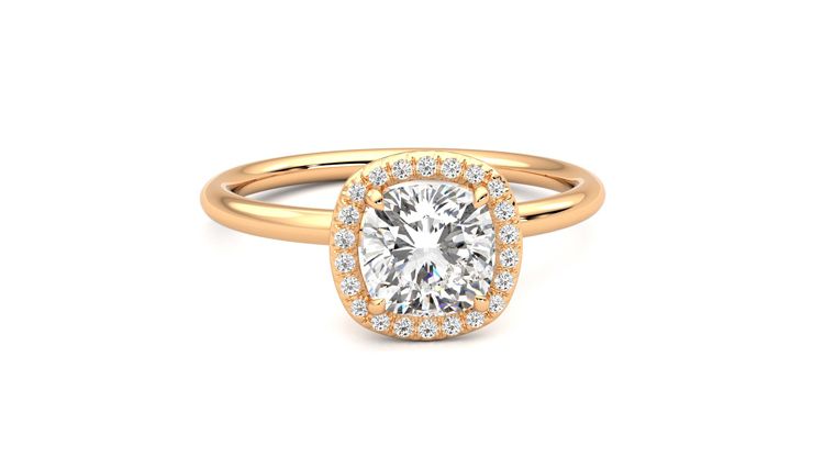 Taylor & Hart Dove Cushion Engagement Ring 360 degree image 2