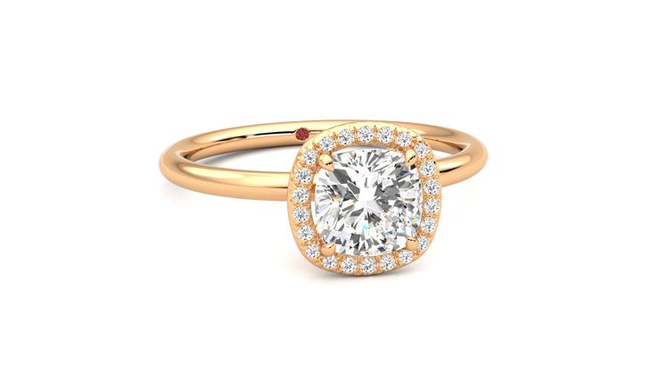 Taylor & Hart Dove Cushion Engagement Ring 360 degree image 3