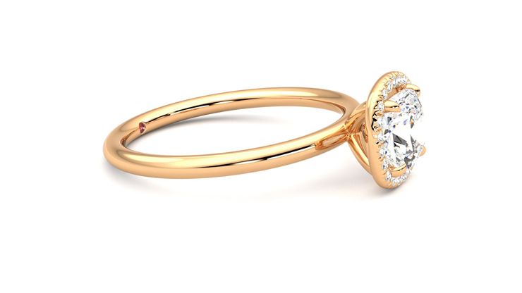 Taylor & Hart Dove Cushion Engagement Ring 360 degree image 8