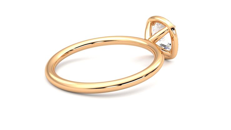 Taylor & Hart Dove Cushion Engagement Ring 360 degree image 12