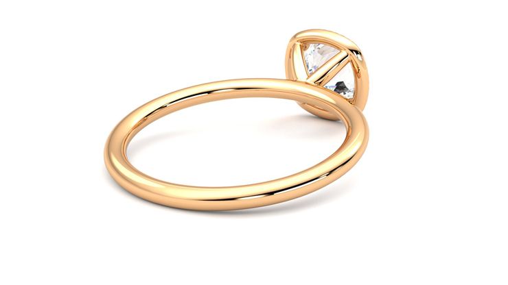 Taylor & Hart Dove Cushion Engagement Ring 360 degree image 13
