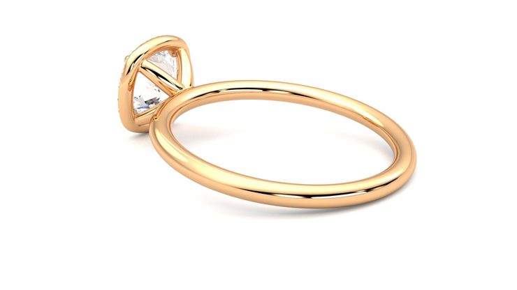 Taylor & Hart Dove Cushion Engagement Ring 360 degree image 18