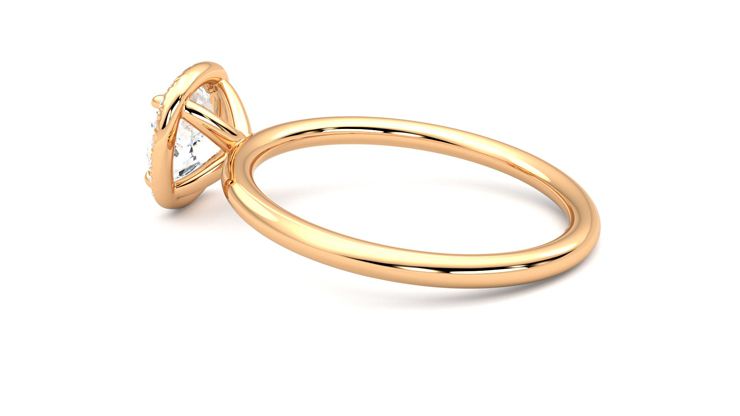 Taylor & Hart Dove Cushion Engagement Ring 360 degree image 19