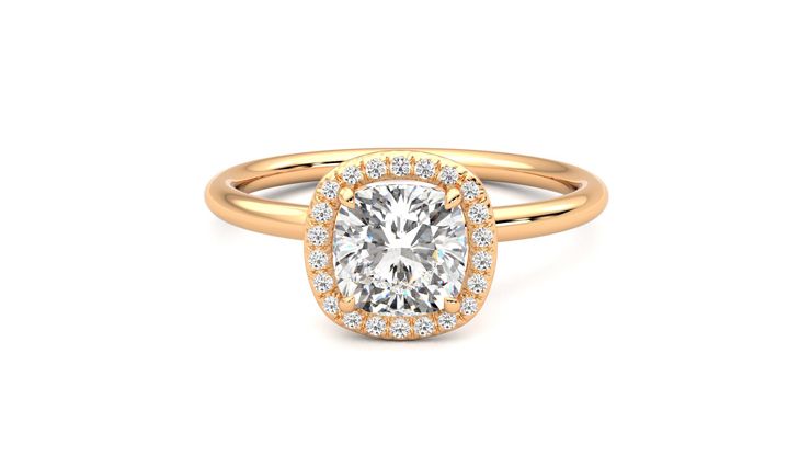 Taylor & Hart Dove Cushion Engagement Ring 360 degree image 29