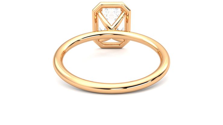 Taylor & Hart Dove Emerald Engagement Ring 360 degree image 15