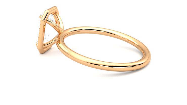 Taylor & Hart Dove Emerald Engagement Ring 360 degree image 19