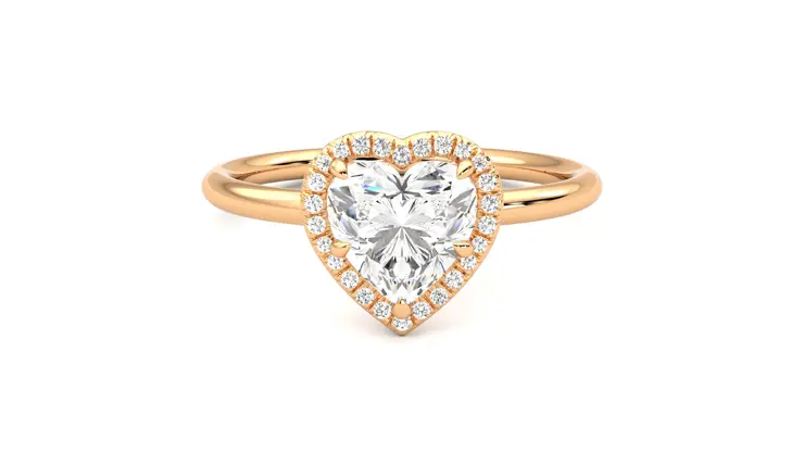 Taylor & Hart Dove Heart Engagement Ring 360 detail 01