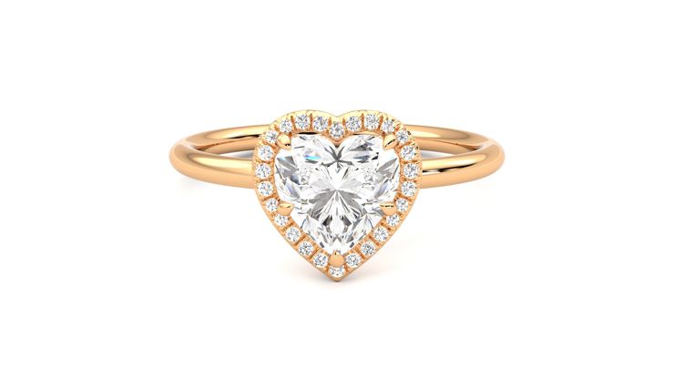 Taylor & Hart Dove Heart Engagement Ring 360 degree image 0