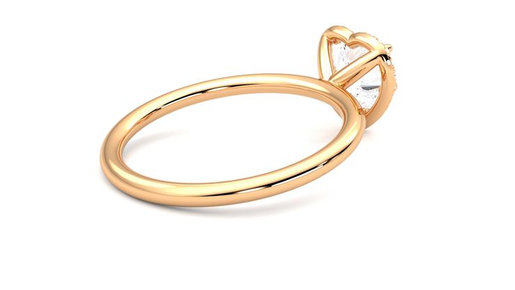 Taylor & Hart Dove Heart Engagement Ring 360 degree image 12