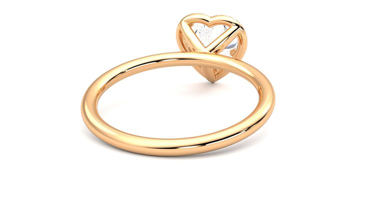Taylor & Hart Dove Heart Engagement Ring 360 degree image 14