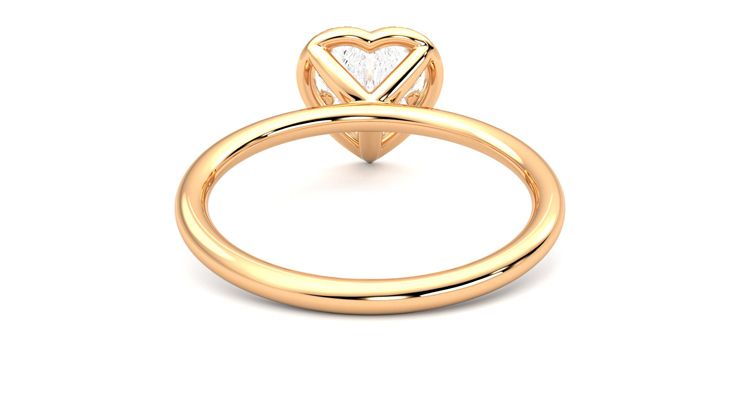 Taylor & Hart Dove Heart Engagement Ring 360 degree image 15