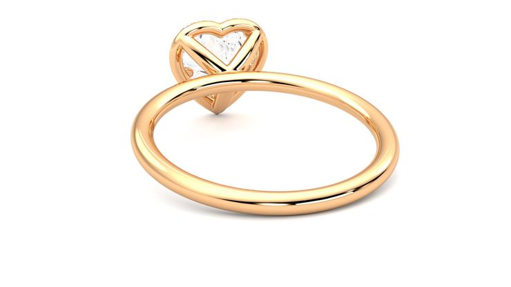 Taylor & Hart Dove Heart Engagement Ring 360 degree image 16