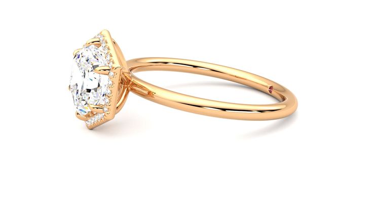 Taylor & Hart Dove Hexagonal Engagement Ring 360 degree image 22