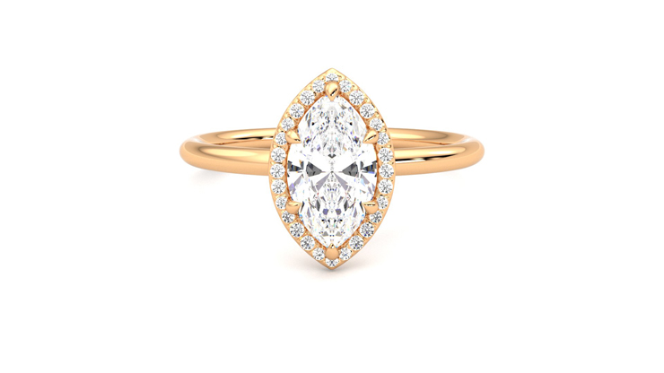 Taylor & Hart Dove Marquise Engagement Ring 360 degree image 0